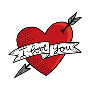 Tattoo I love you T-Shirt