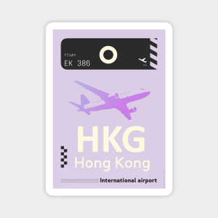 HKG airport tag 2 Magnet