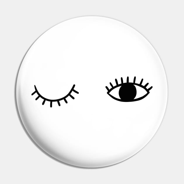 Eye wink Pin by bigmoments