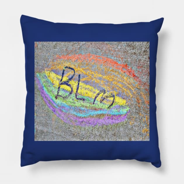 BLM Equality Chalk Street Art - Double Pillow by Subversive-Ware 