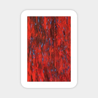 Firefly Sea (blue on red) II/III Magnet