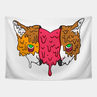 Grime Heart Cat Tapestry