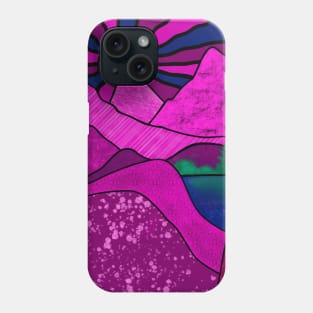 PINK Mountains Nature Phone Case