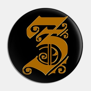 Golden Letter Z Pin