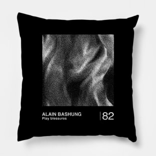 Alain Bashung / Minimalist Graphic Artwork Fan Design Pillow