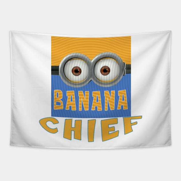 MINION BANANA USA CHIEF Tapestry by LuckYA