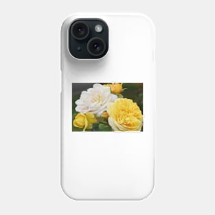 Yellow and White Roses Phone Case