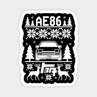 Retro Ride Christmas Edition Ugly Design Magnet