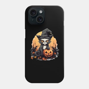 Angry Cat Funny Hallowen Spooky Gift Phone Case