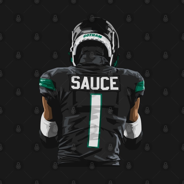 Sauce Garnder New York Football by Carl Cordes