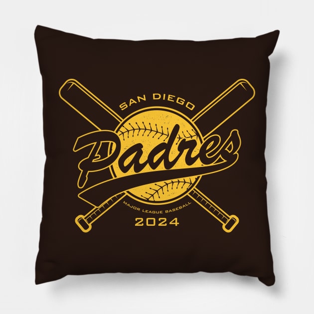 Padres 24 Pillow by Nagorniak