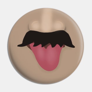 Mustache, Nose and Tongue Pin