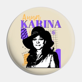 Anna karina retro style Pin