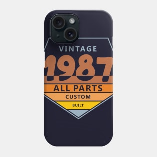 33rd Birthday T-Shirt - Vintage 1987 Phone Case