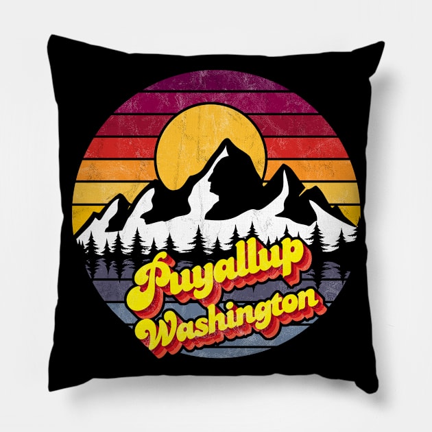 Puyallup Washington Pillow by Jennifer