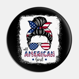 All American Girls 4th of July Bleached Pin