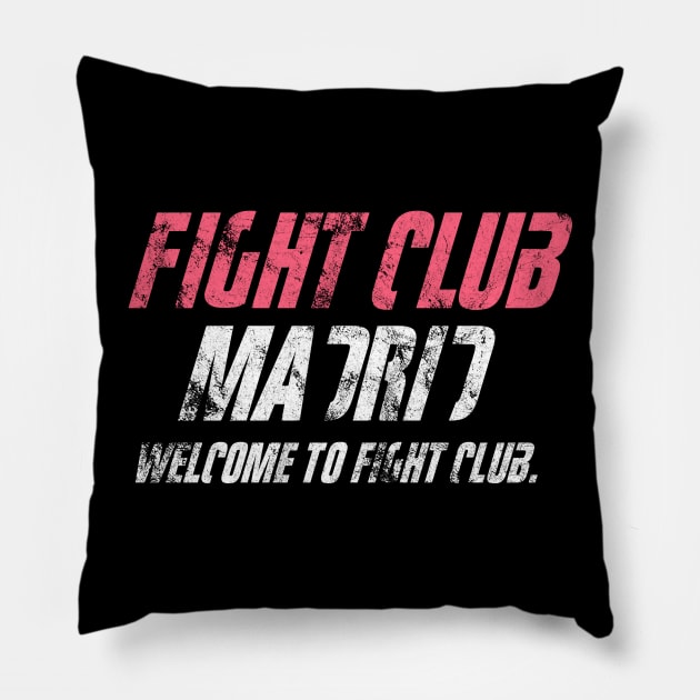 Fight Club Madrid Pillow by Clathrus