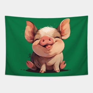 cute pig Tapestry