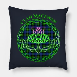 MacEwan Scottish Tartan Celtic Thistle Pillow