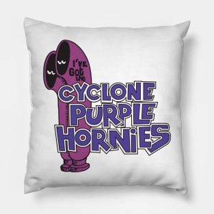 Cyclone Purple Hornies Pillow