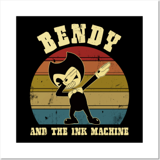 FNF INDIE CROSS - BATIM Nightmare Bendy Despair art - Bendy - Posters and  Art Prints