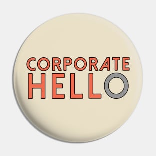 Corporate Hello Logo Shirt Pin