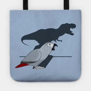 t-rex shadow - african grey Tote