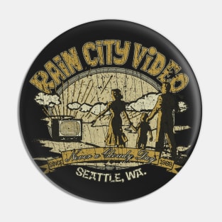 Rain City Video 1988 Pin