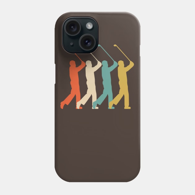 Retro Vintage Golf Golfer tshirt Phone Case by Anfrato