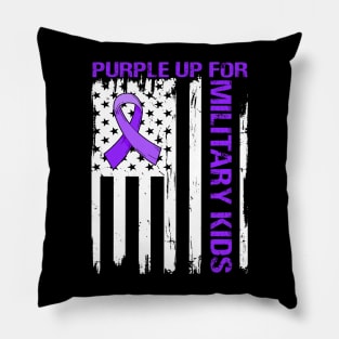 Purple up for Military Kids-Month of the Military Child Pillow