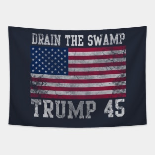 Drain The Swamp Trump 45 Tapestry