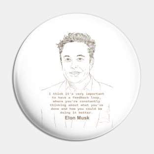 Inspiring Quotes, motivational poster, Famous Quotes Print, Role model, the Elon Musk T-Shirt Pin