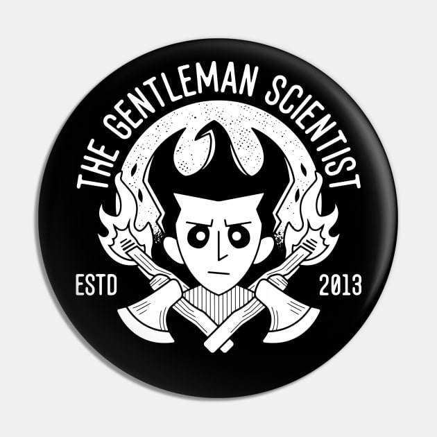 The Gentleman Scientist Crest Pin by Lagelantee