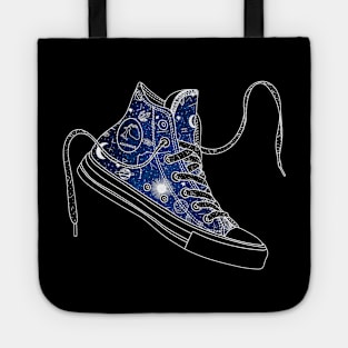 Aquarius high tops - Space canvas Tote