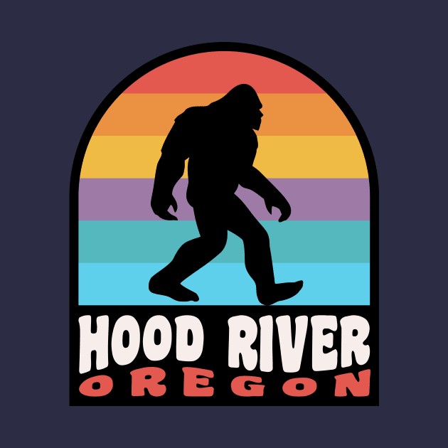 Hood River Oregon Bigfoot Sasquatch Pacific Northwest by PodDesignShop