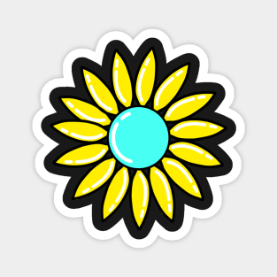 Blue Sunflower Magnet