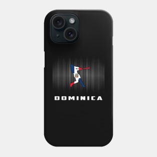 Dominica Retro Baseball Design I Love Dominican Men Women Phone Case