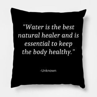 Quote About Water Day Pillow