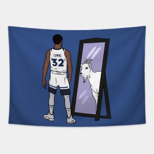 Karl-Anthony Towns Mirror GOAT Tapestry