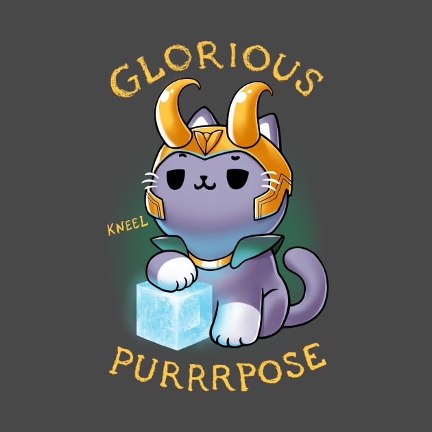 Glorious Purrrpose - Loki cat variant - Kneel by BlancaVidal