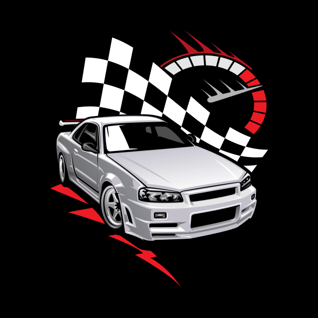 RACE Car Tshirt by Drees&Done