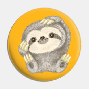 mischievous sloth Pin