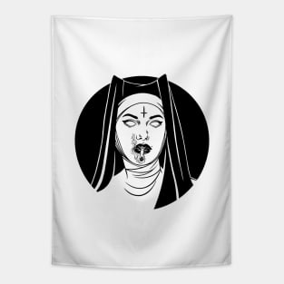 Satanic Nun. Bad Nun Tapestry