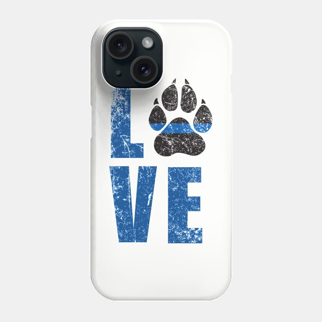 Love The Badge K9 Phone Case by MikesTeez