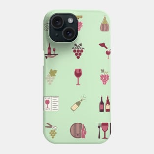 Wine Pattern Phone Case