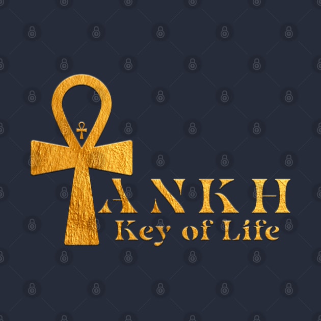 F&B Print Ankh Symbol Key of Life: Ancient Egypt by Da Vinci Feather