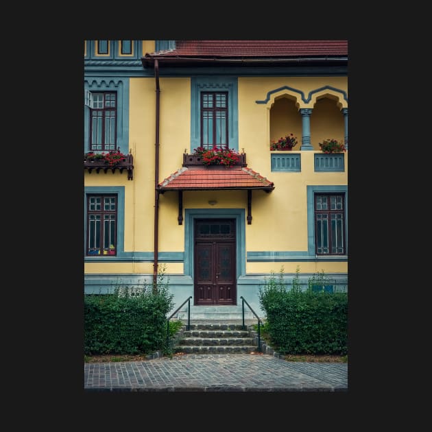 vintage house facade by psychoshadow