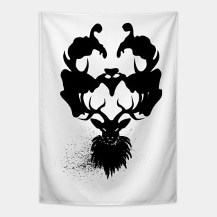 Rorschach stag Tapestry