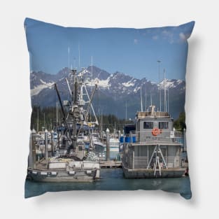 USA. Alaska. Valdez. Seaport. Pillow