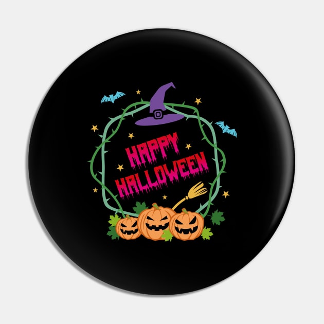 Happy Halloween Party Costume Gift for a Halloween Lover Pin by Riffize